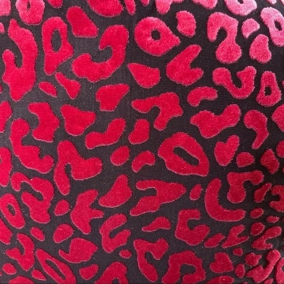 Rachel Roy Velvet Animal Print Faux Wrap Dress - Picture 9 of 14